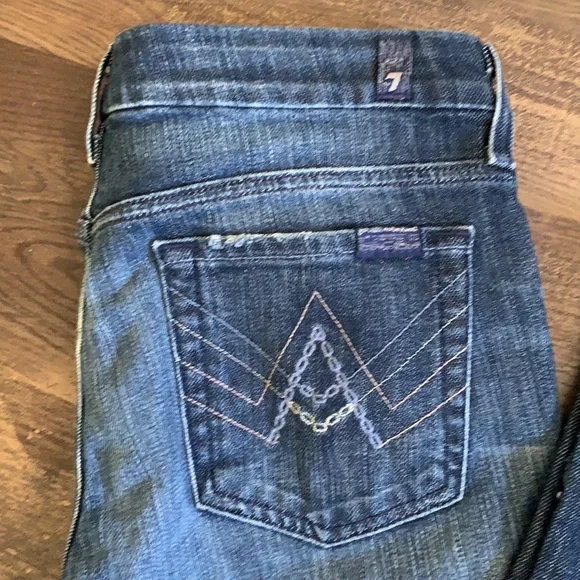 7 for all Mankind A pocket Tall Jean Sz 29 - Picture 3 of 7